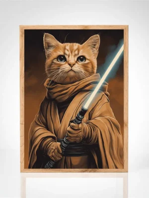Affiche "Chat Jedi"
