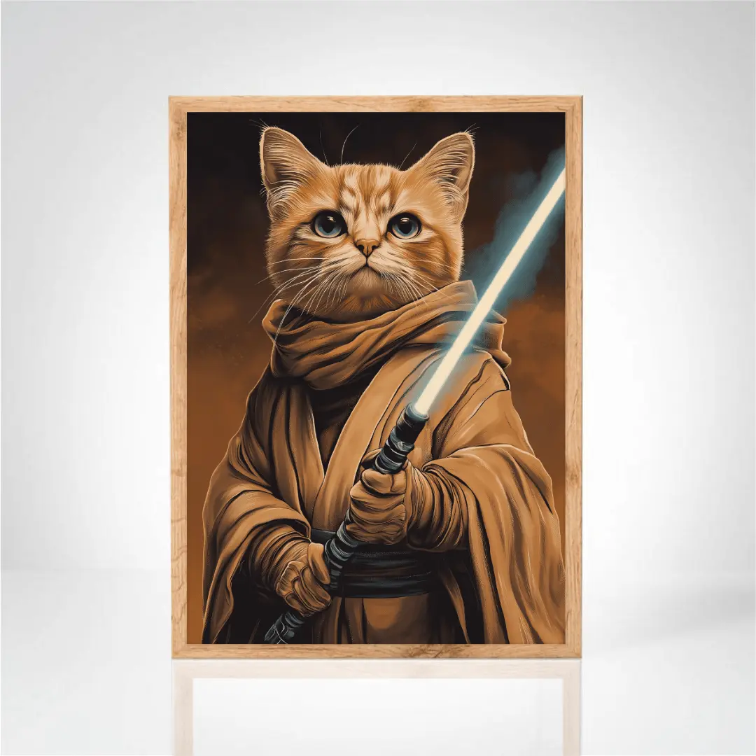 Affiche "Chat Jedi"