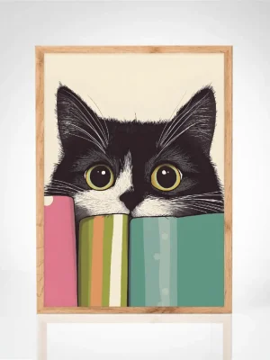 Affiche "Curiosité féline"