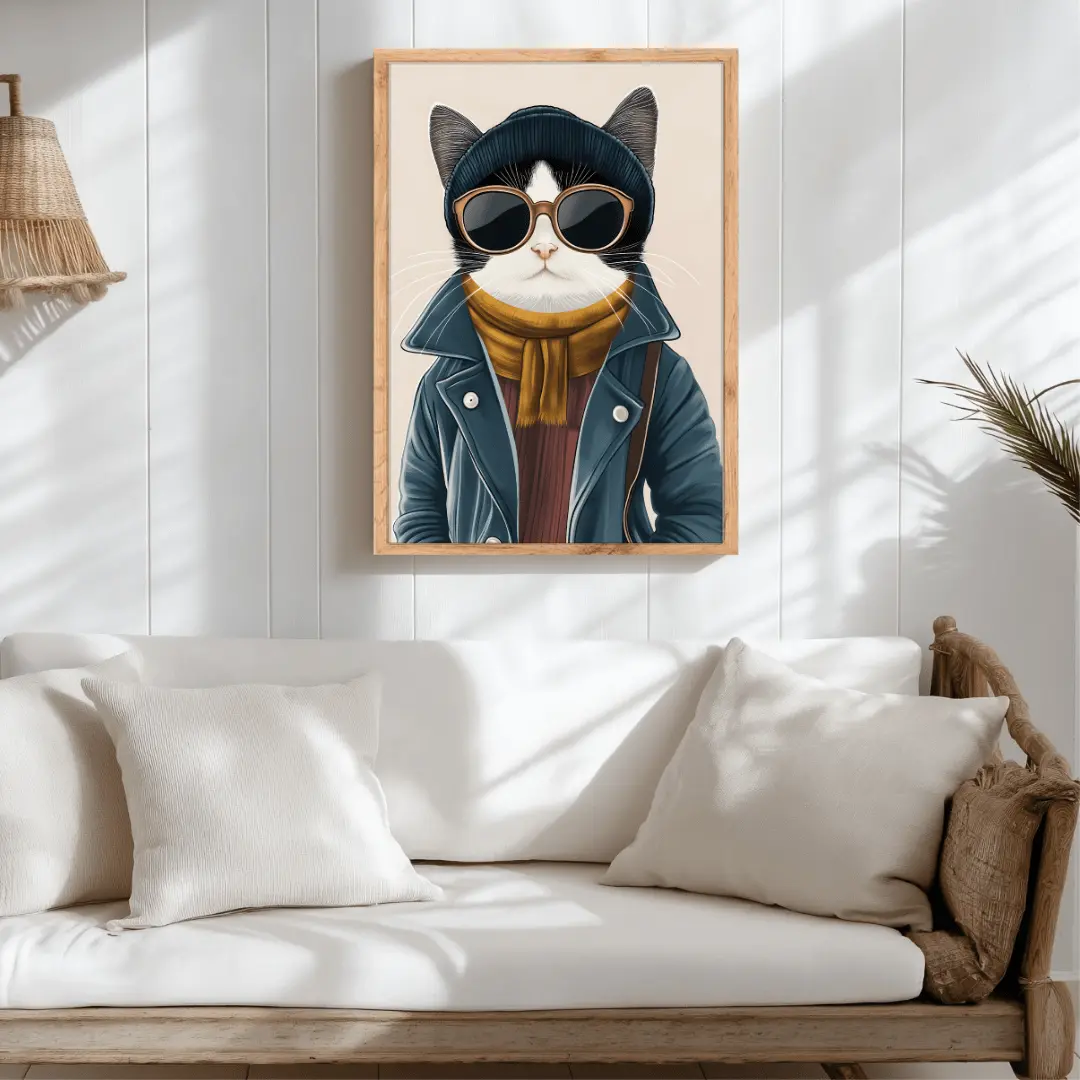 Affiche "chat urbain chic" – Image 2