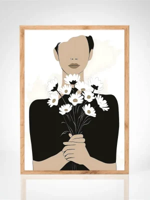 Affiche "visage abstrait"