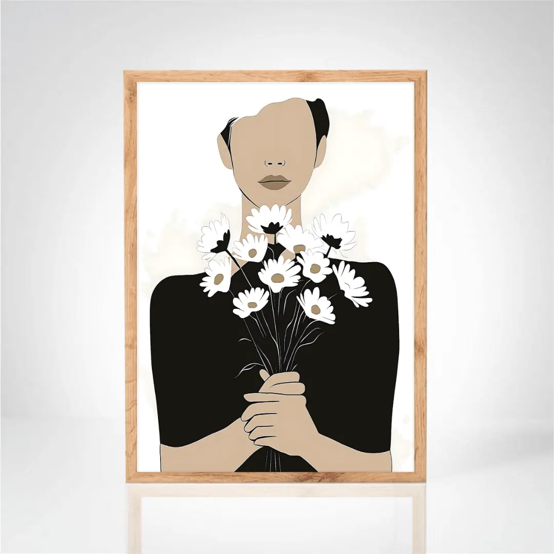 Affiche "visage abstrait"