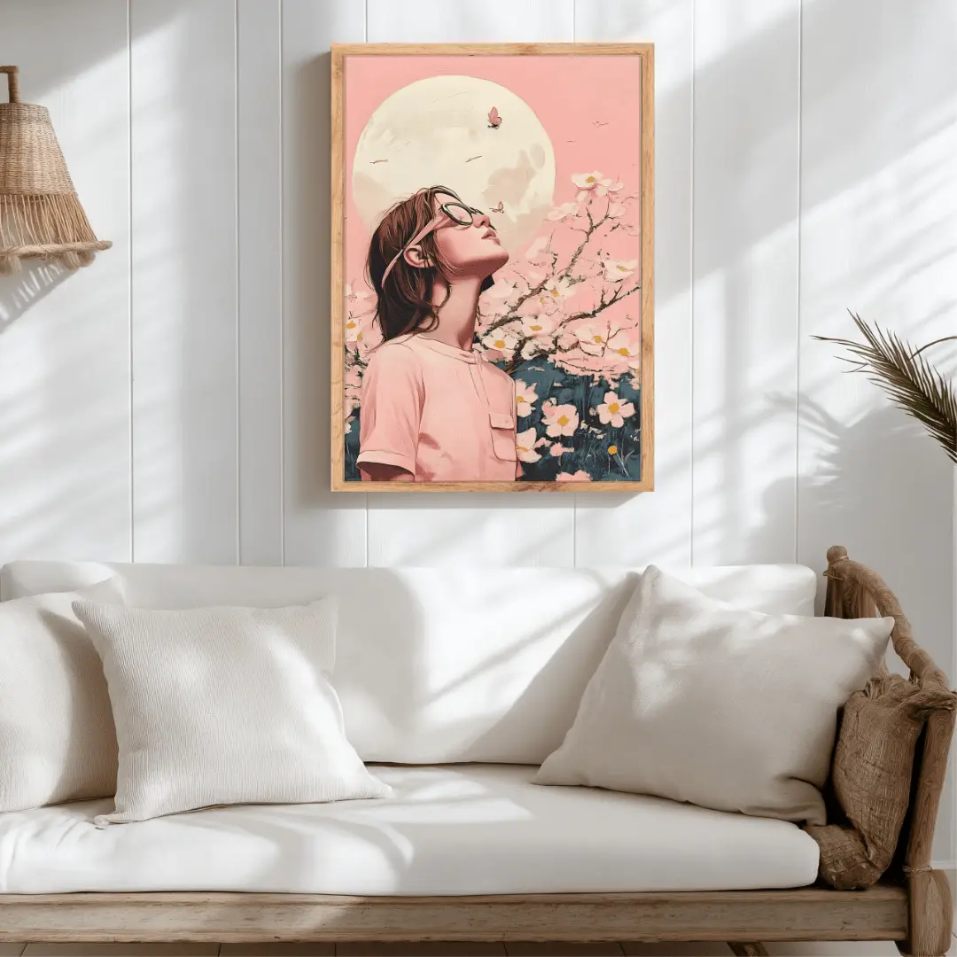 Affiche "Fleurs de Printemps sous la Lune" – Image 2