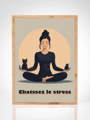 Affiche "Chatssez le stress"