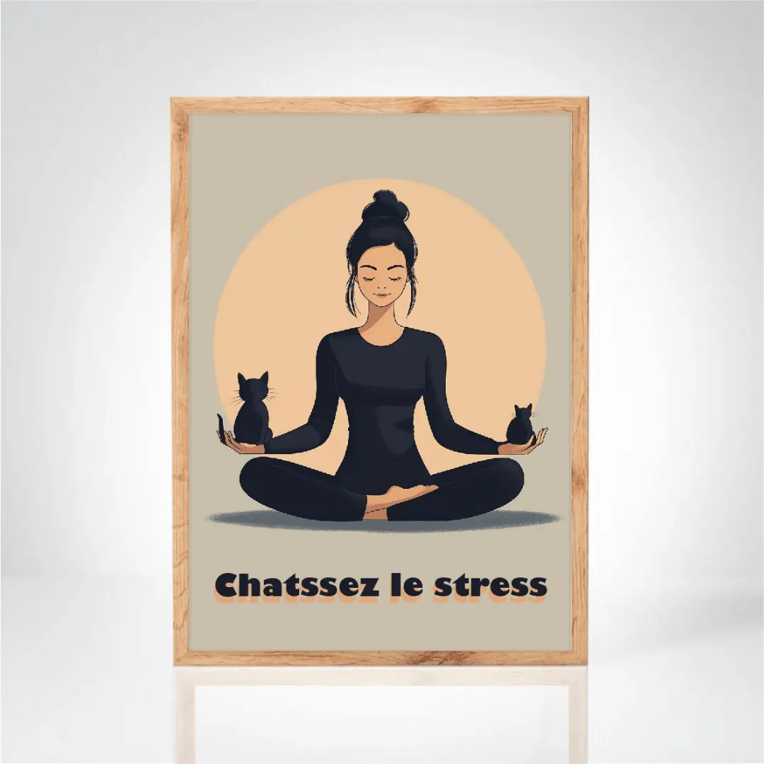 Affiche "Chatssez le stress"