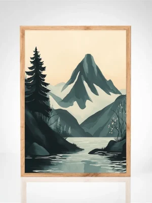 Affiche "Paysage Montagneux"