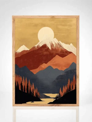 Affiche "Paysage montagnard"