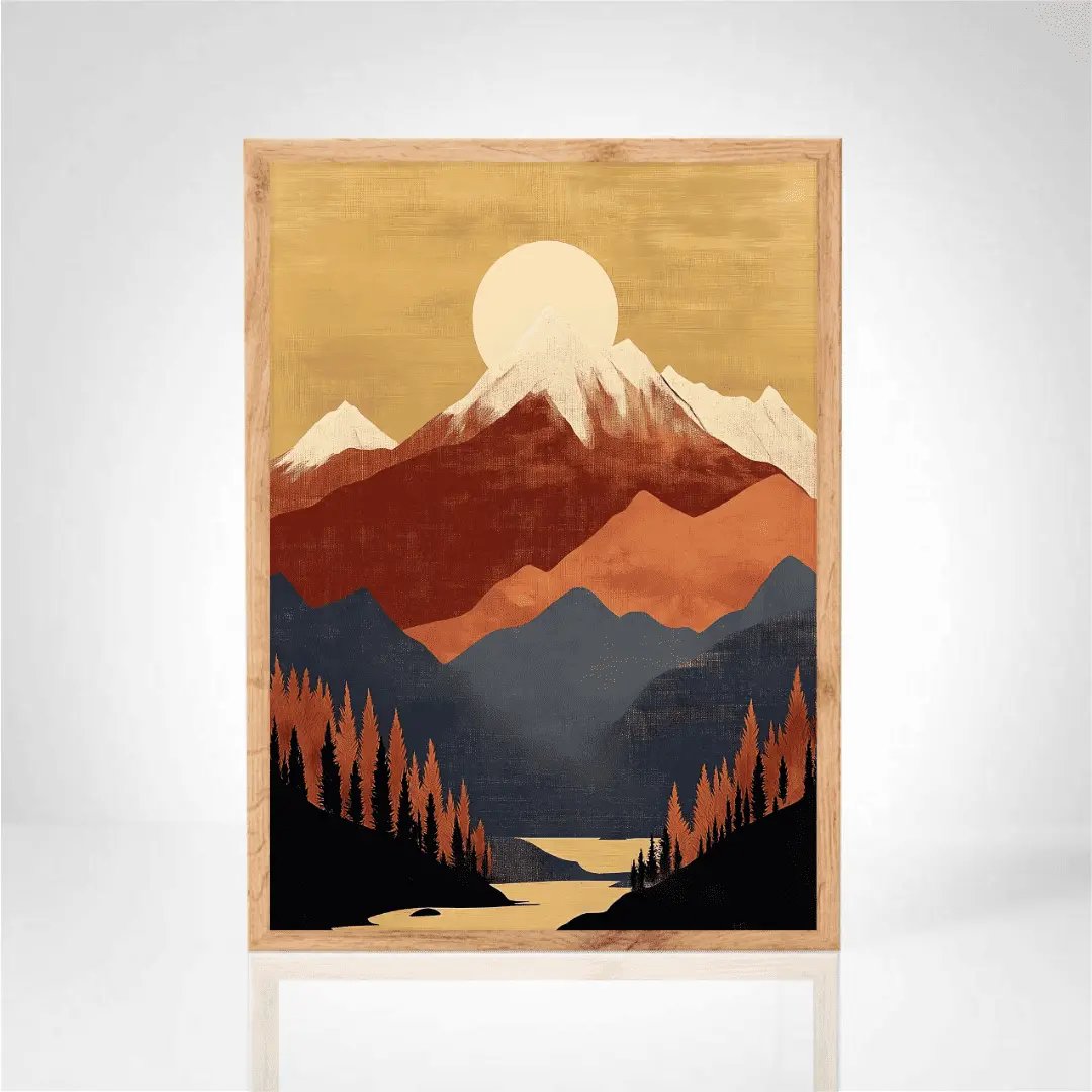 Affiche "Paysage montagnard"