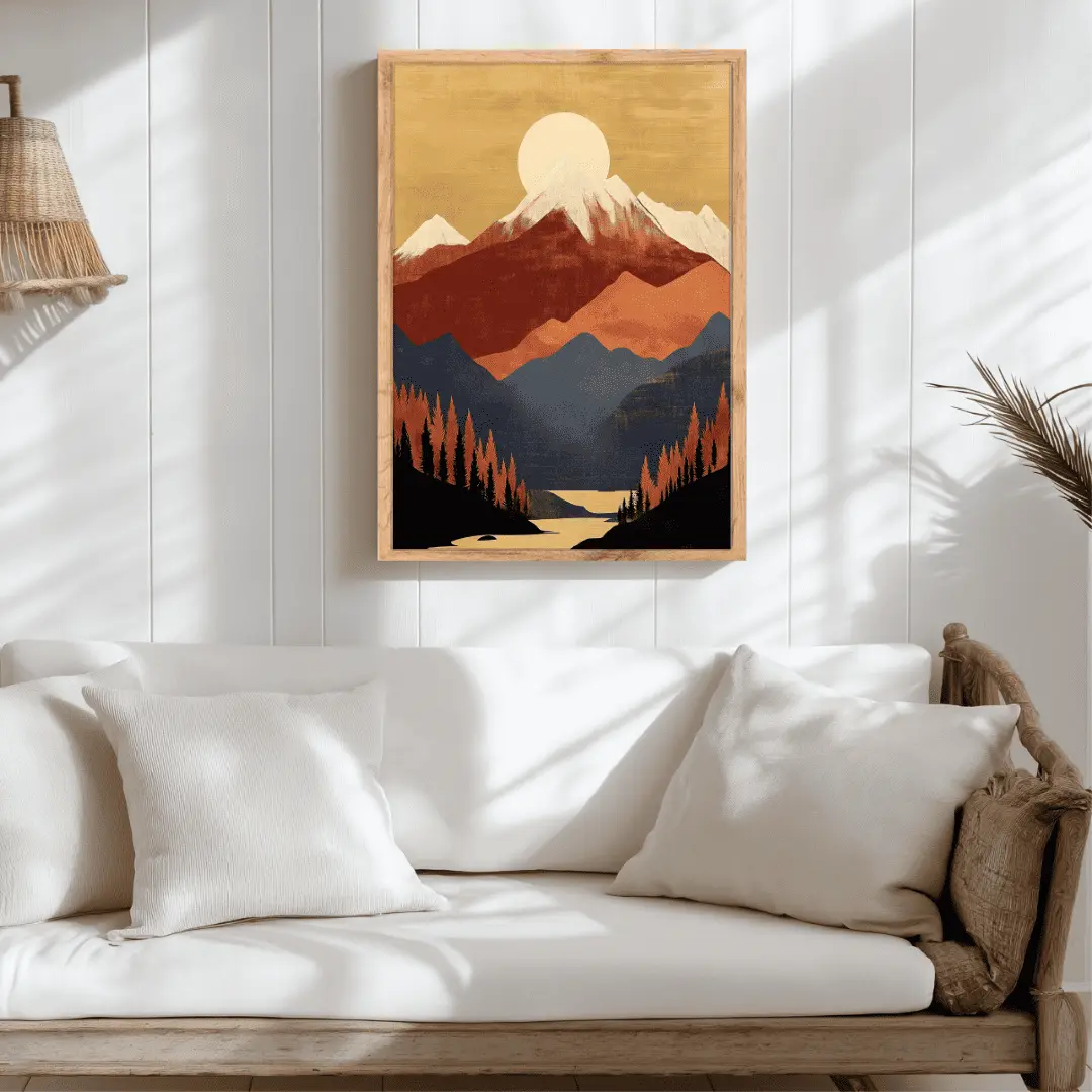 Affiche "Paysage montagnard" – Image 2