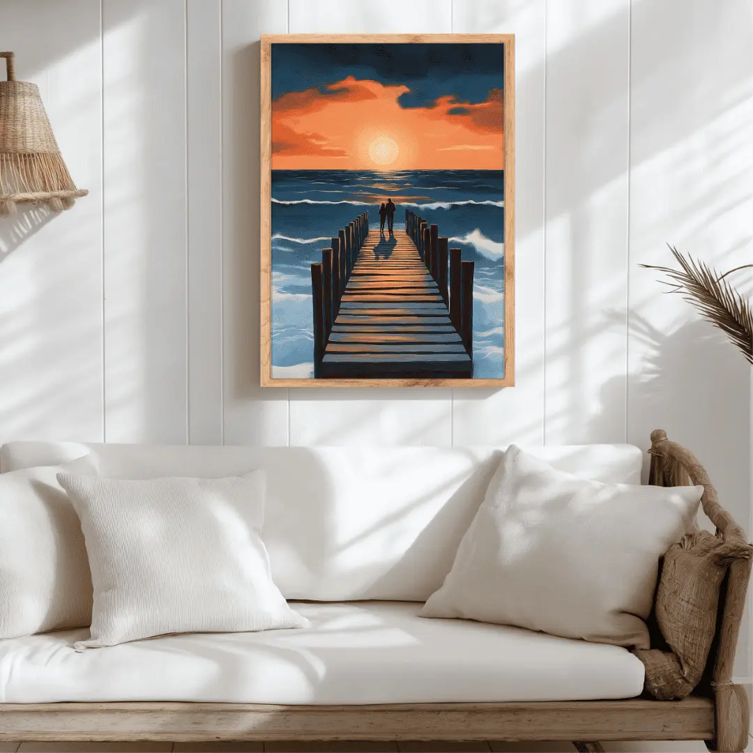 Affiche "Promenade au Coucher de Soleil" – Image 2