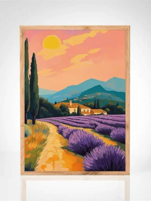 Affiche "Paysage Provençal Éblouissant"