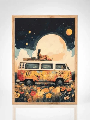 Affiche "Lune majestueuse"