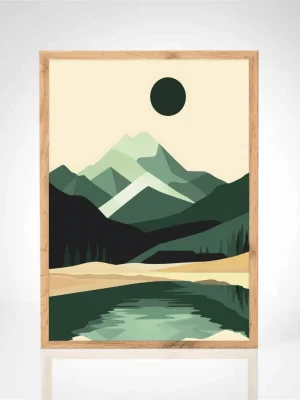 Affiche "Lac tranquille"