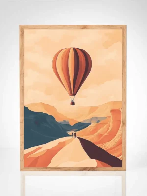 Affiche "Évasion en Montgolfière"
