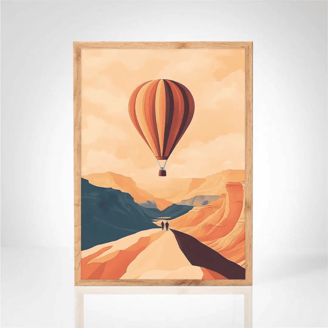 Affiche "Évasion en Montgolfière"