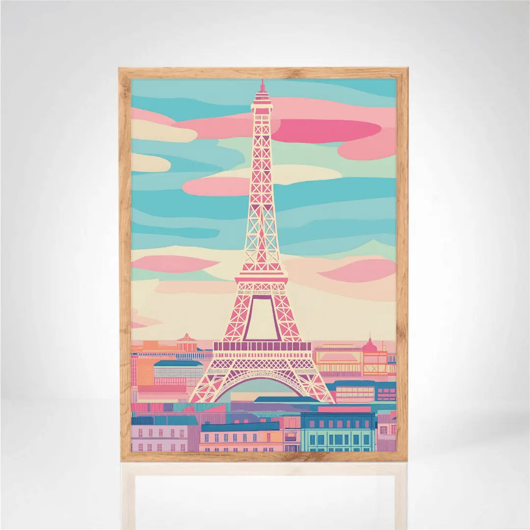 Affiche "Paris en Pastel"