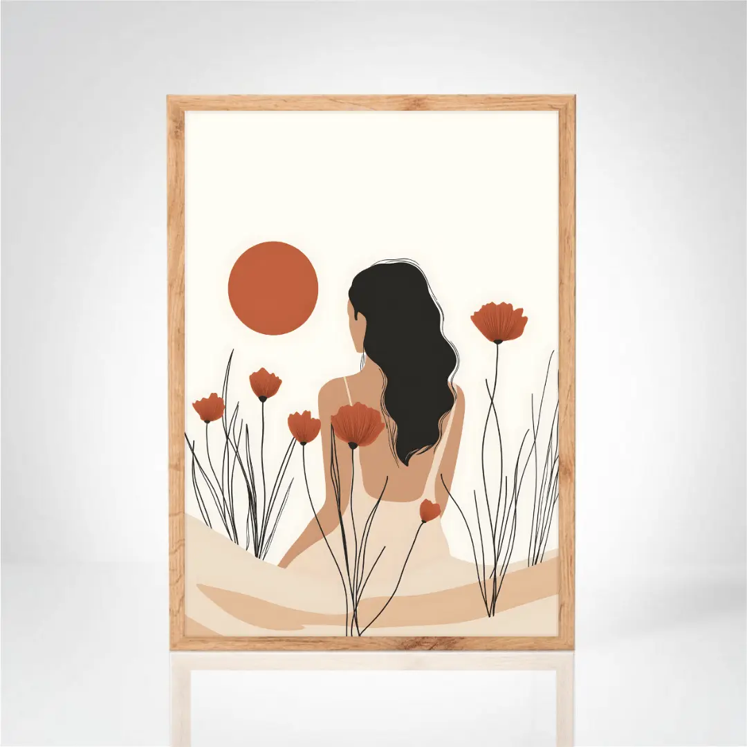 Affiche "Sérénité au Soleil"