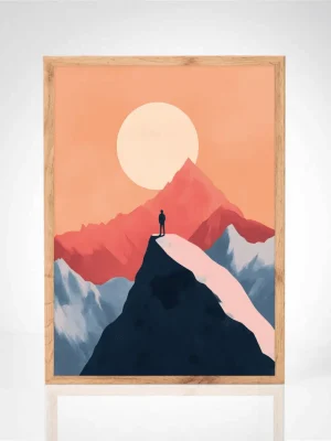 Affiche "Aventure et sérénité au sommet"
