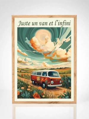 Affiche "Juste un van et l’infini"
