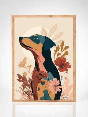 Affiche "Un chien en couleurs"