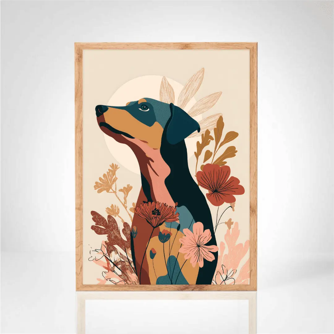 Affiche "Un chien en couleurs"
