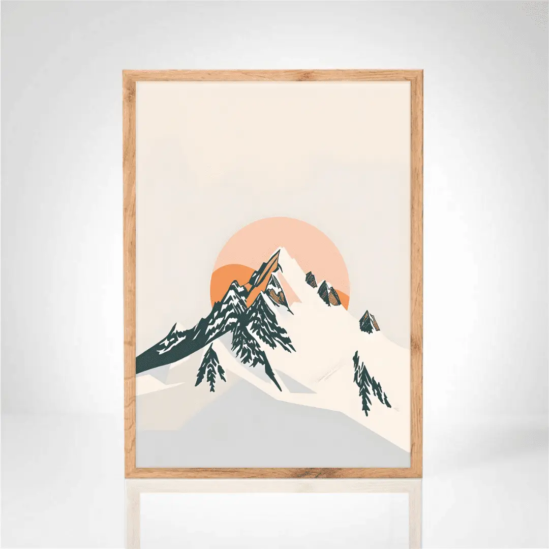 Affiche "La montagne en douceur"