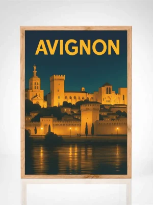 Affiche "Éclats Nocturnes du Palais des Papes"