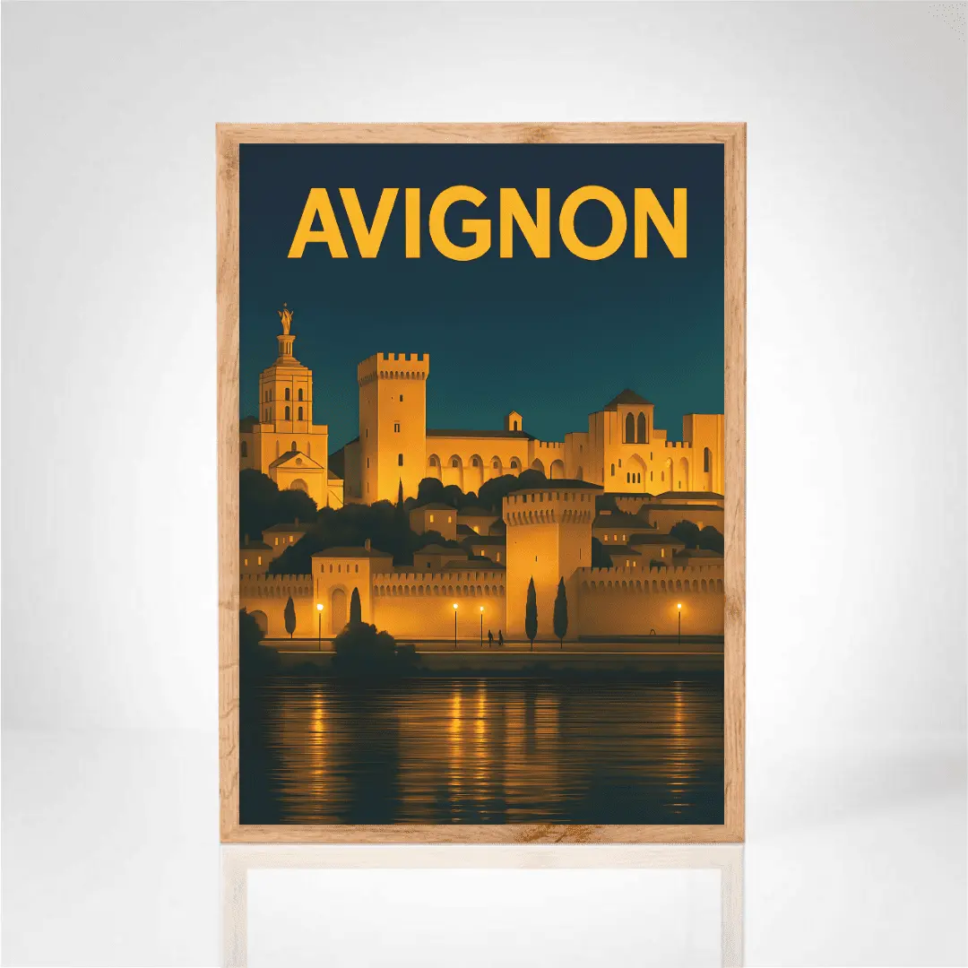 Affiche "Éclats Nocturnes du Palais des Papes"