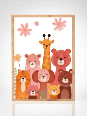 Affiche "Animaux sourire"