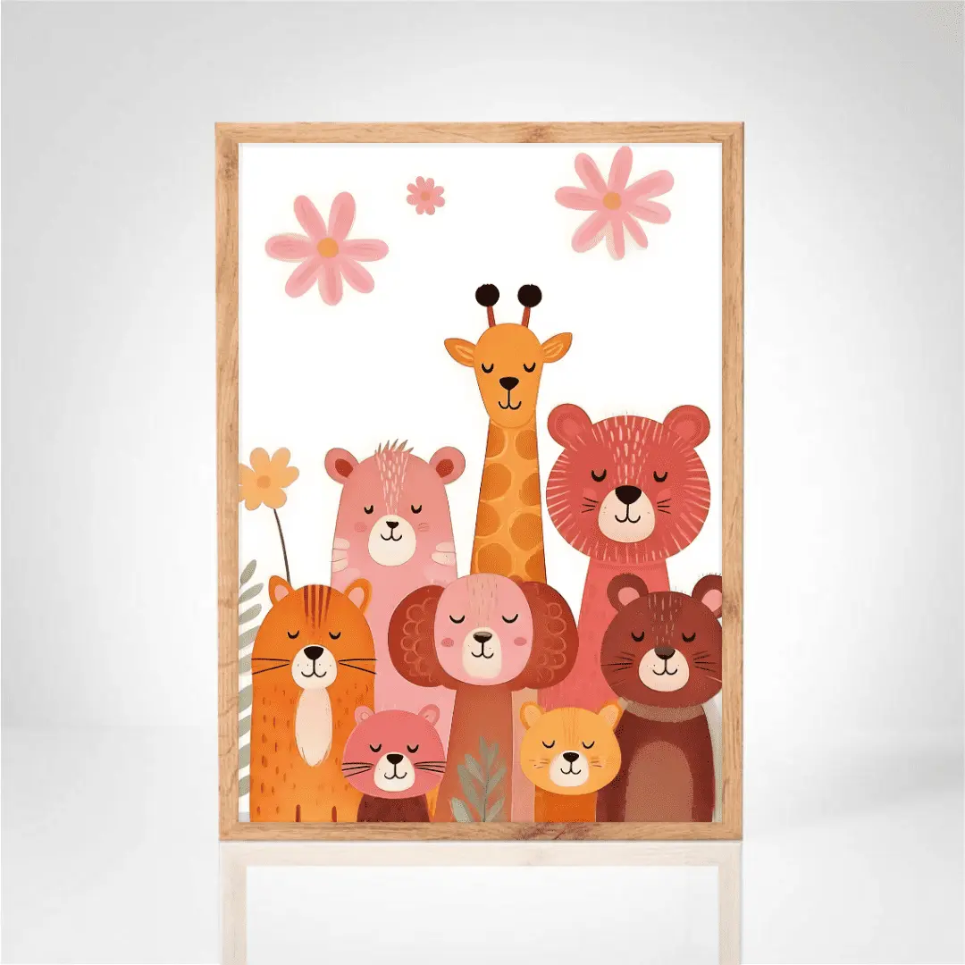 Affiche "Animaux sourire"