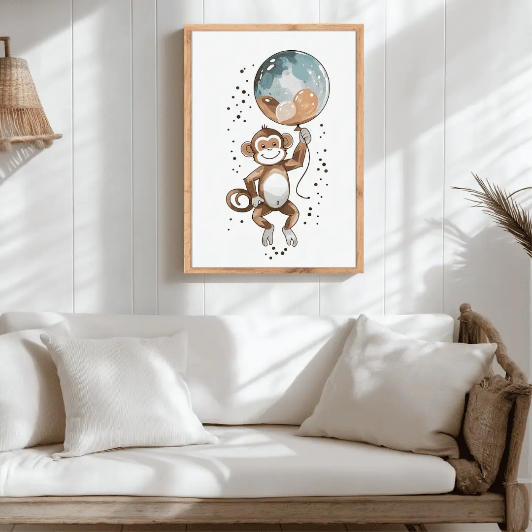 Affiche "Petit singe et ballon magique" – Image 2