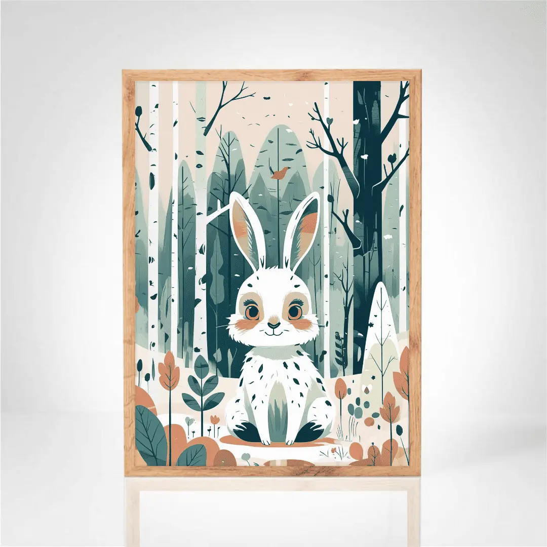 Affiche "Lapin des bois"