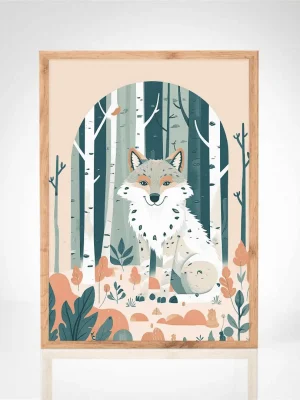 Affiche "Loup des bois"