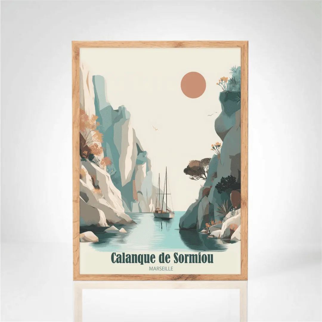 Affiche "Les Calanques de Marseille"