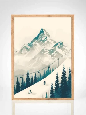 Affiche "Évasion alpine"