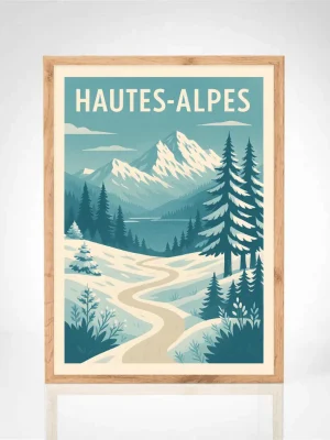 Affiche "Hautes-Alpes – Chemins d’Altitude"