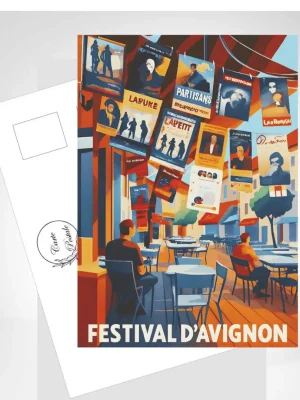Carte postale "Festival d'Avignon 1"