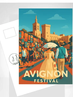 Carte postale "Festival d'Avignon 2"