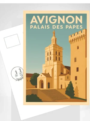 Carte postale "Avignon - Palais des papes"