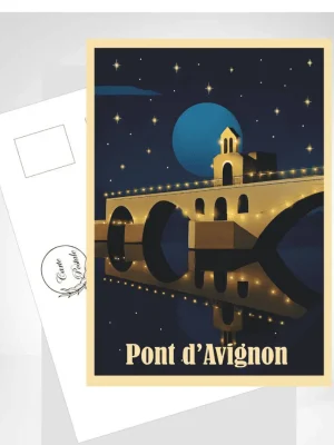 Carte postale "Avignon - Pont Saint-Bénezet"